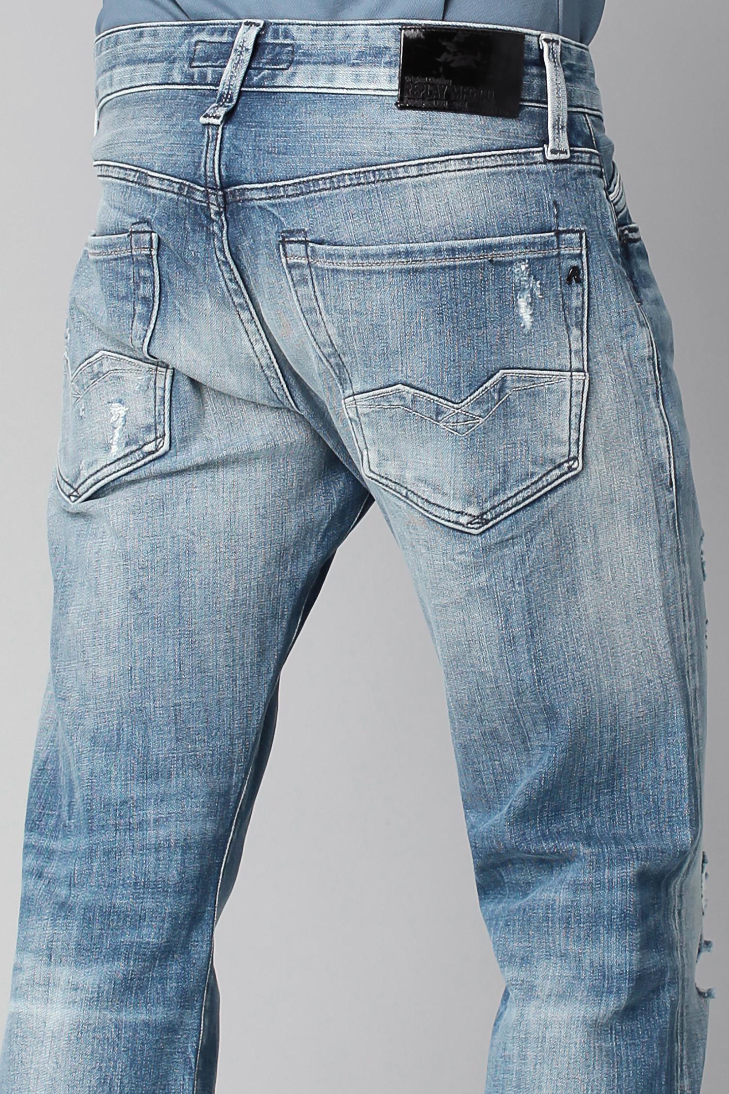 Lyst - Replay Jeans in Blue for Men