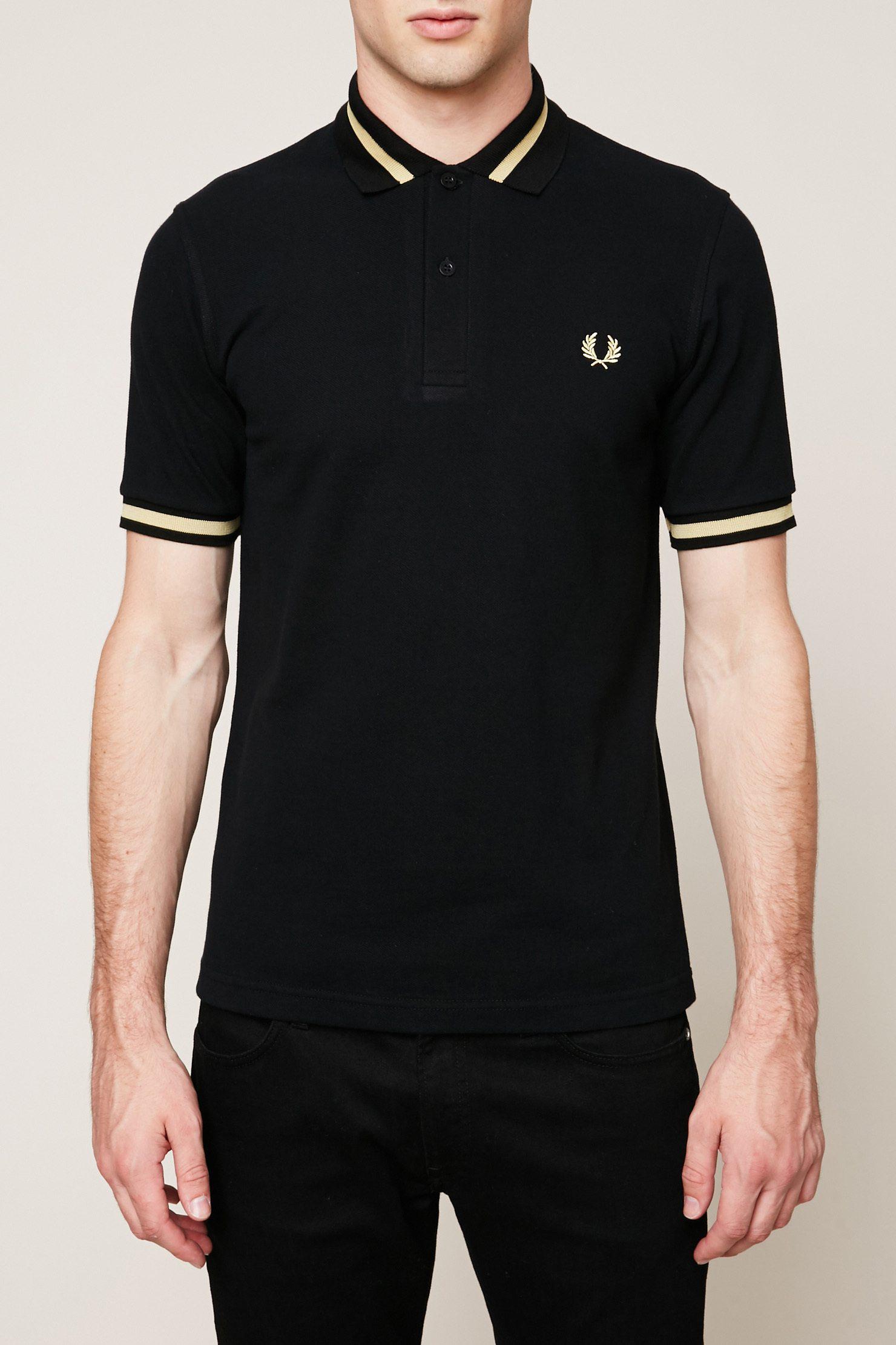 Lyst Fred Perry Polo Shirt in Black for Men