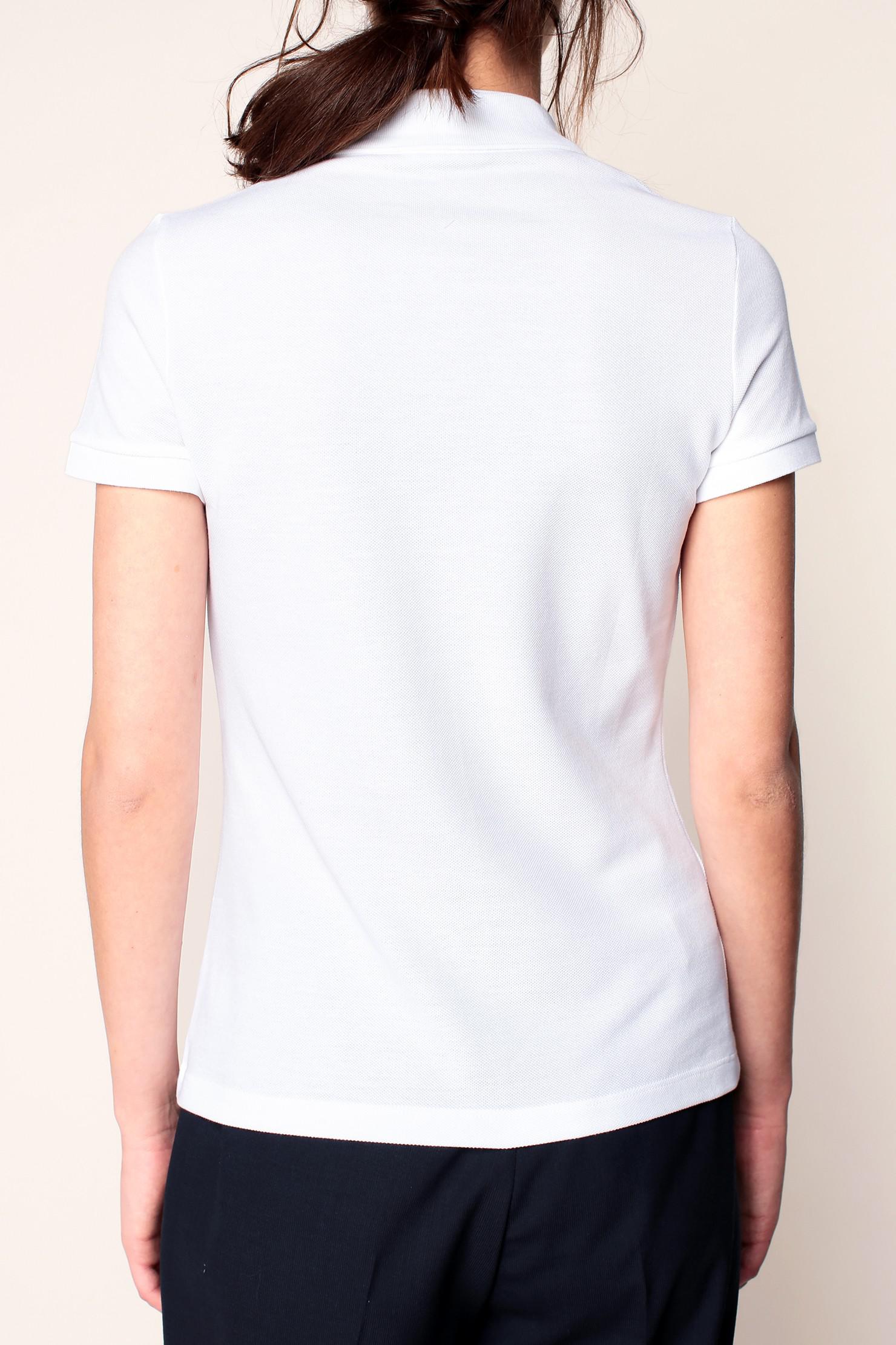 white lacoste top