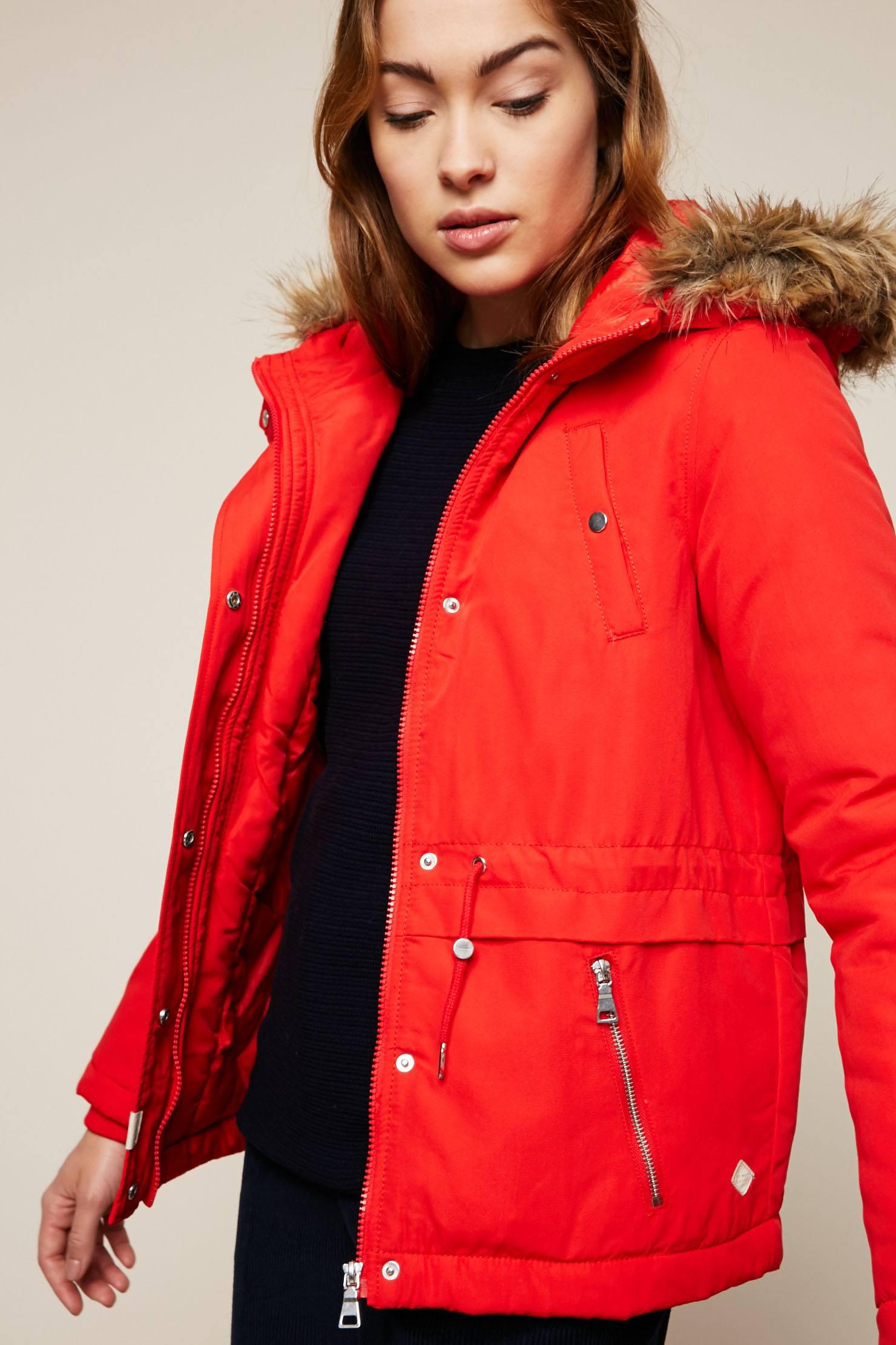 Lyst Vero Moda Parka in Red