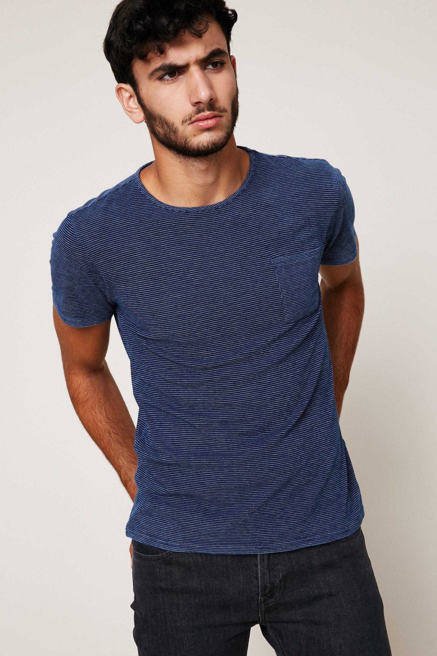 Lyst - Knowledge Cotton Apparel T-shirt in Blue for Men