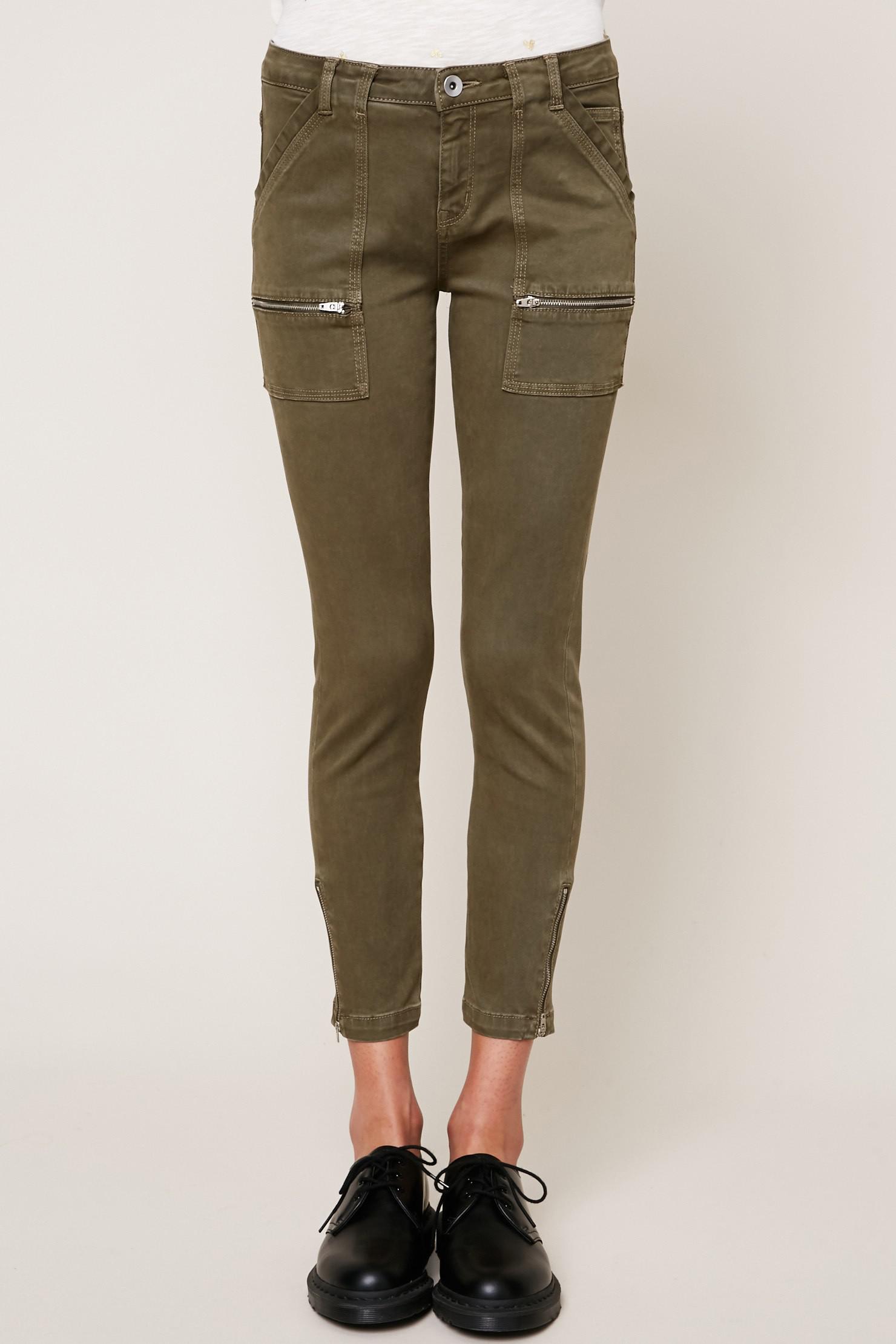 Lyst - Ikks Slim-fit Trousers in Green
