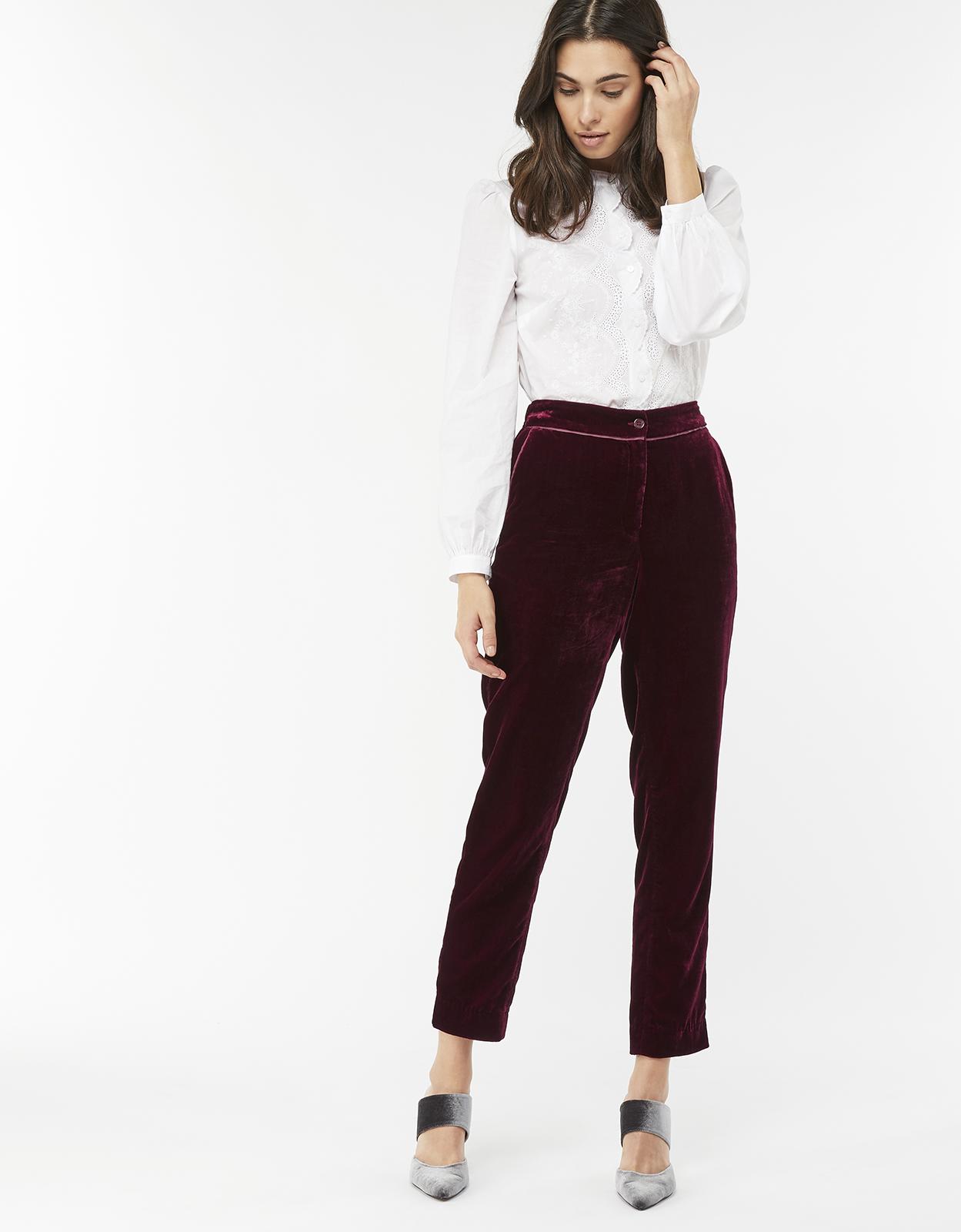 monsoon velvet trouser suit