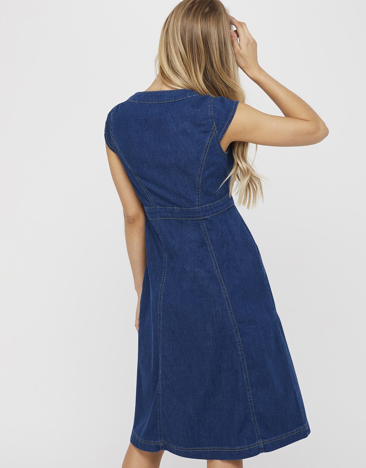 monsoon isla denim dress