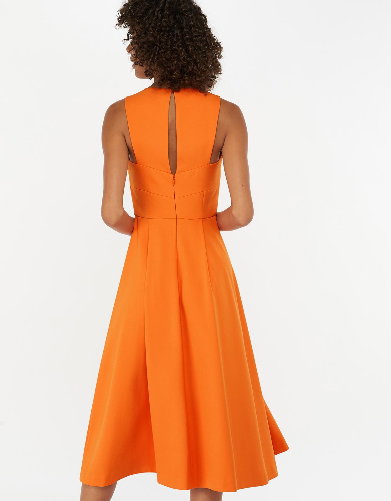 Monsoon Synthetic Patricia Plain Midi 