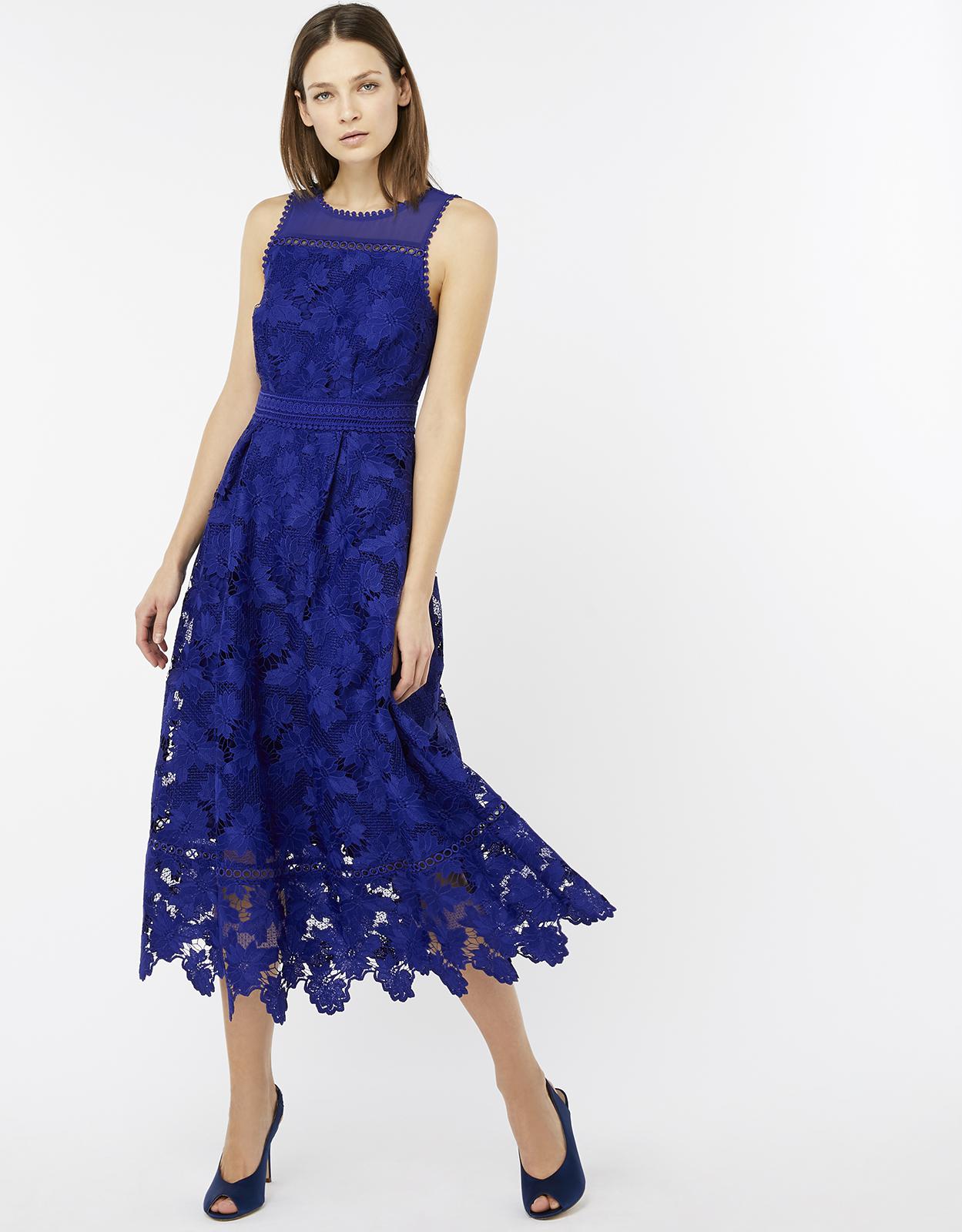 monsoon royal blue dress