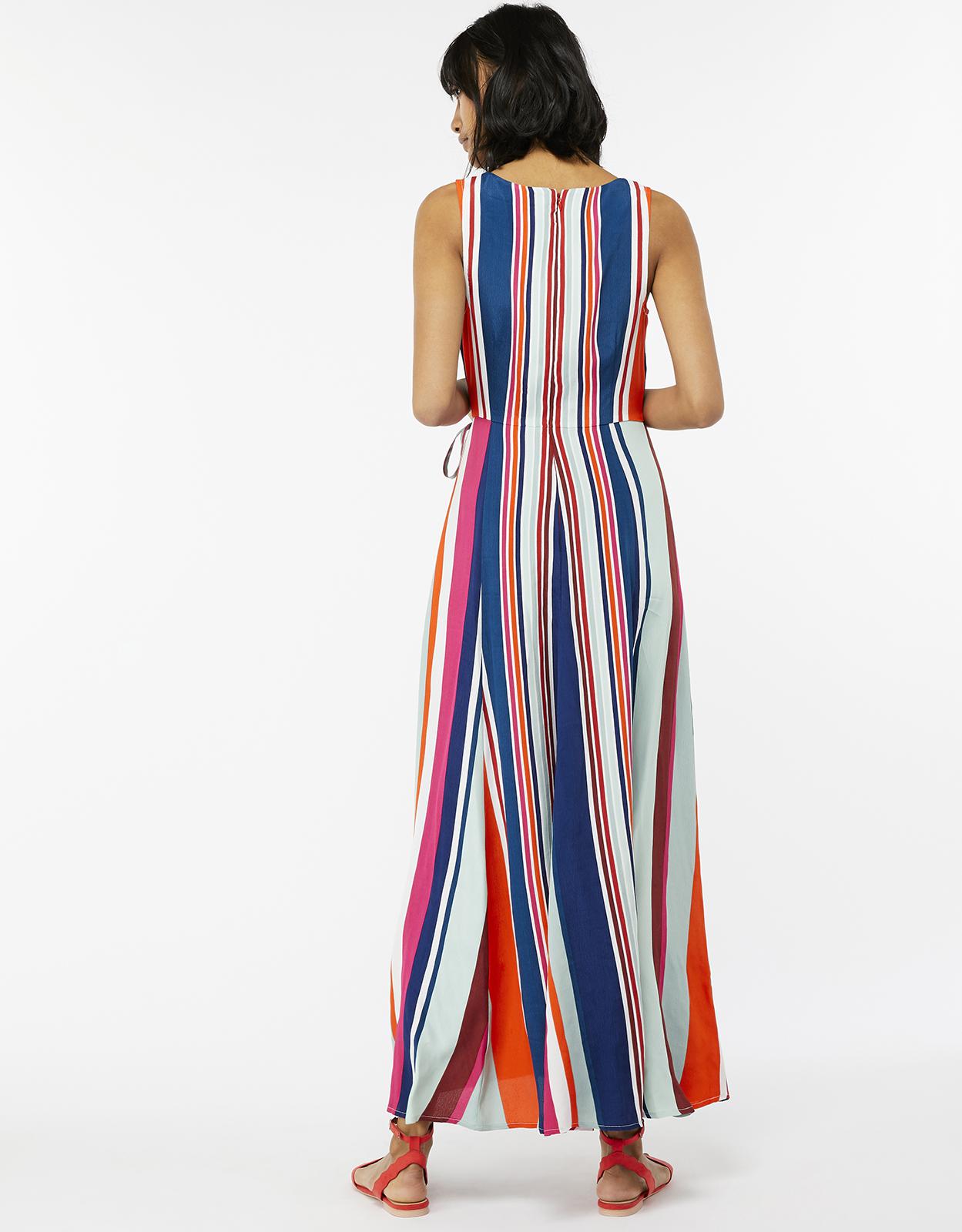 monsoon striped maxi dress