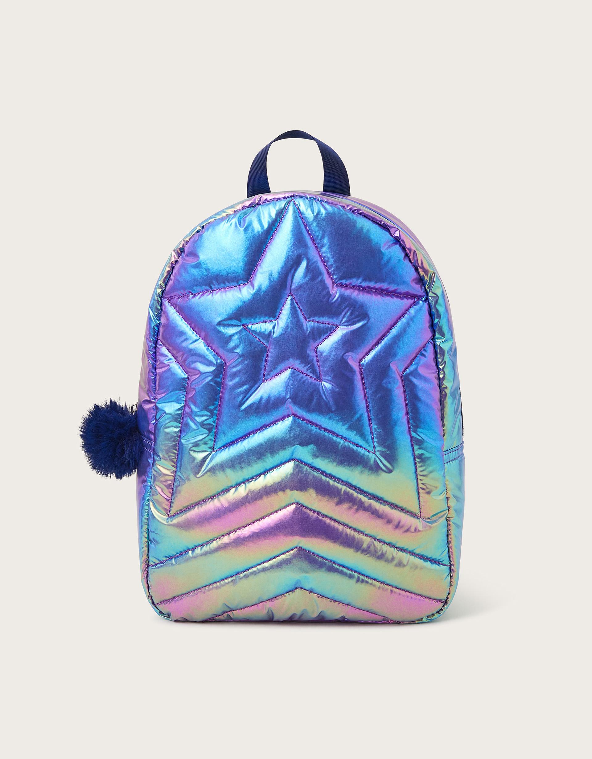 Monsoon Iridescent Star Quilted Backpack in Blue Lyst UK