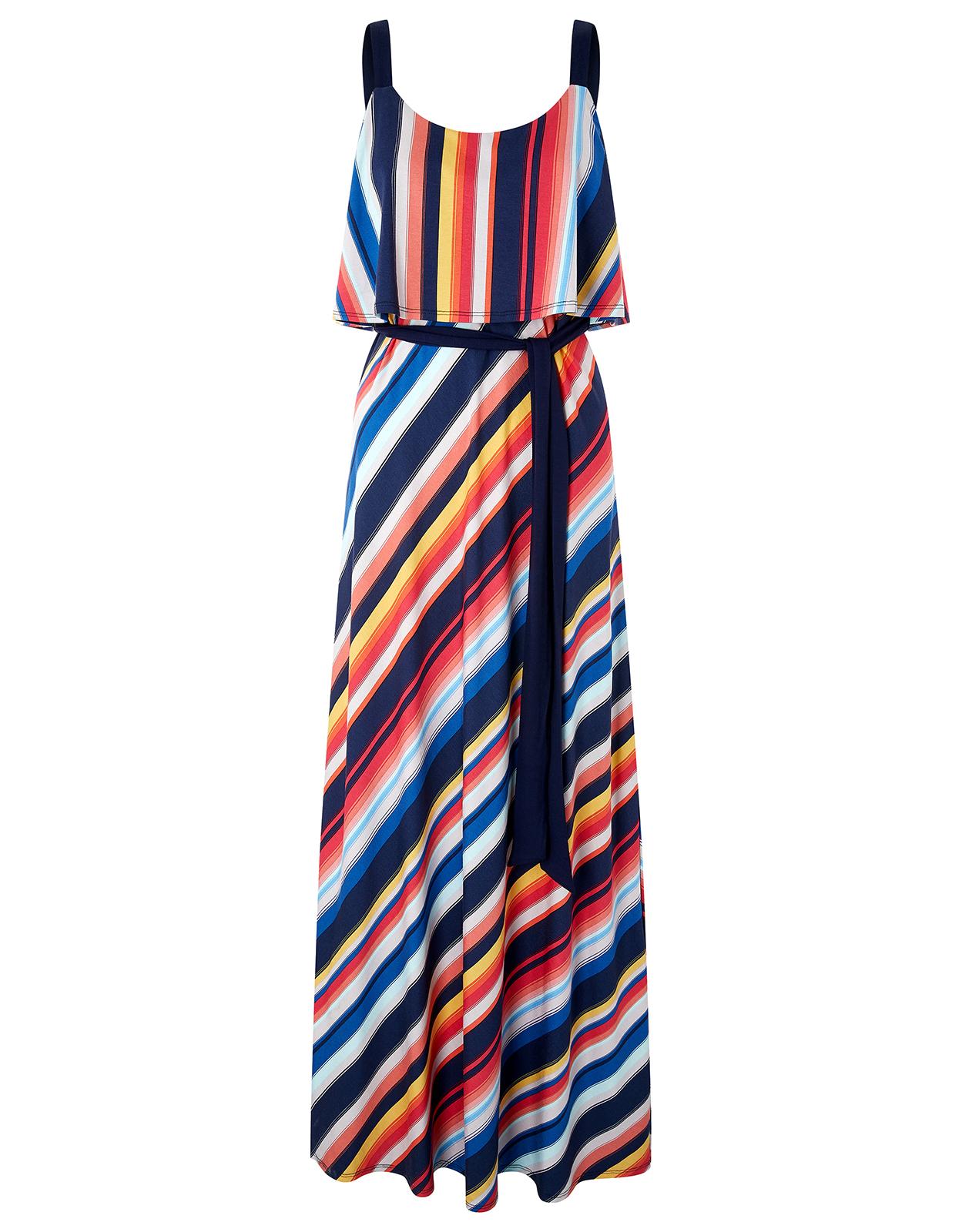 monsoon striped maxi dress