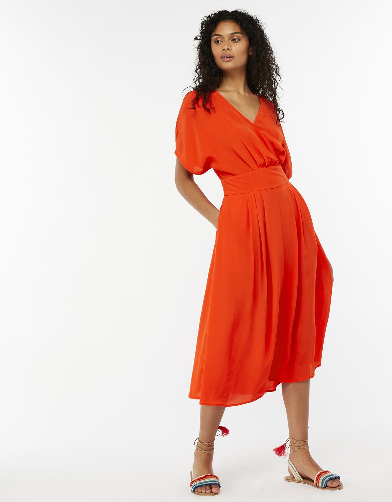 monsoon orange dress