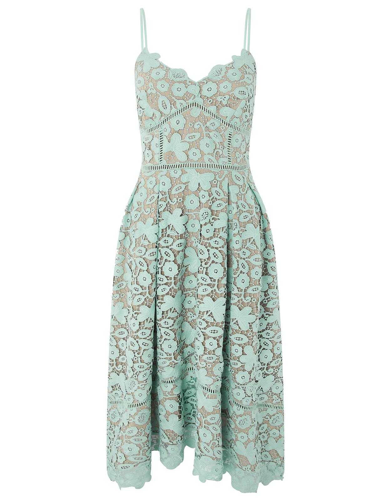 monsoon green lace dress