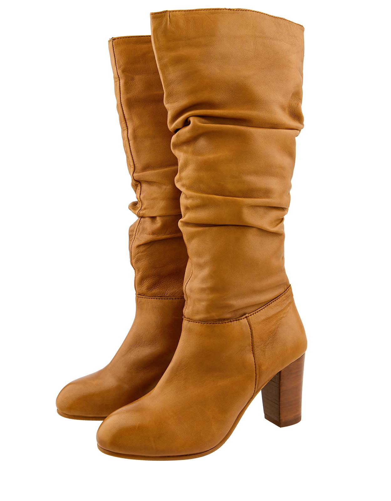 brown slouch boots