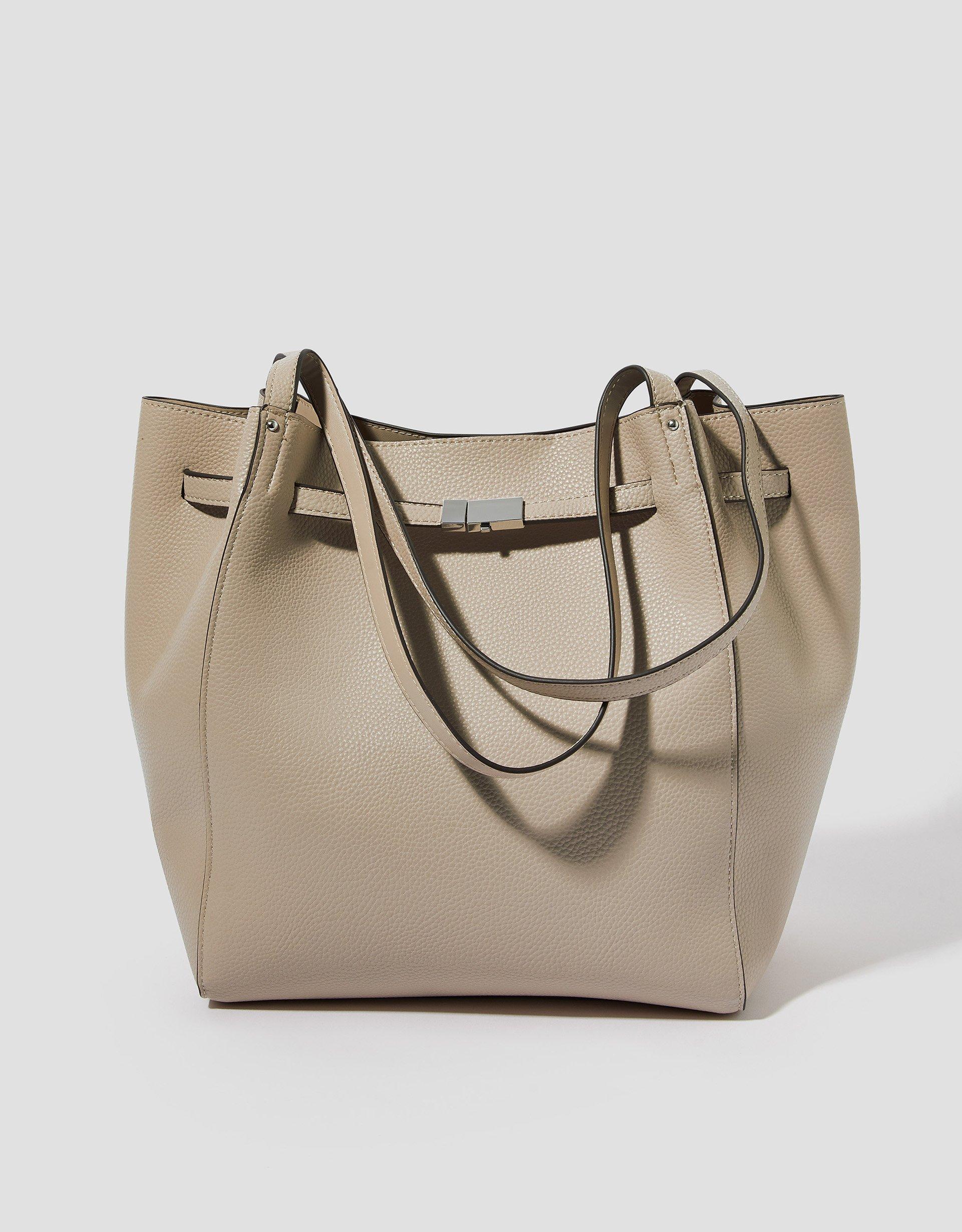 Monsoon Kate Faux Leather Tote Bag Grey in Grey Lyst UK