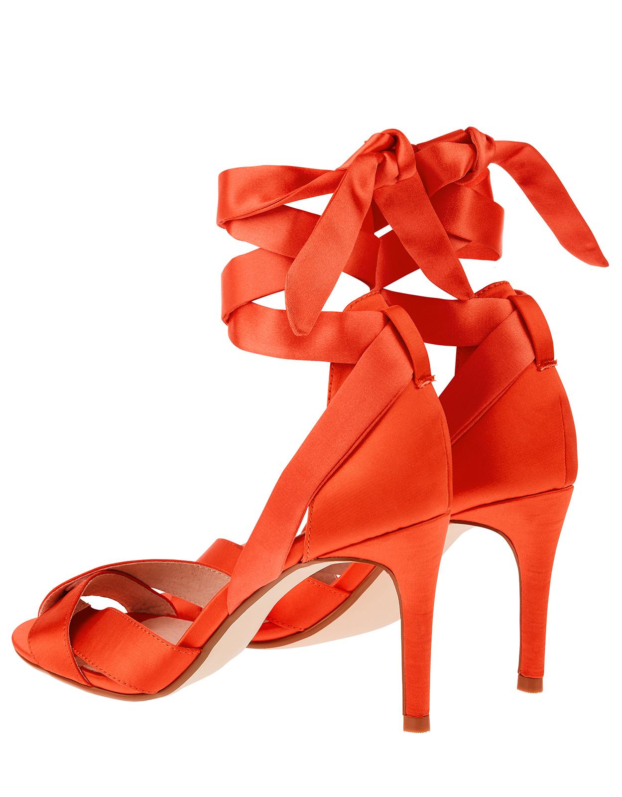 orange prom shoes
