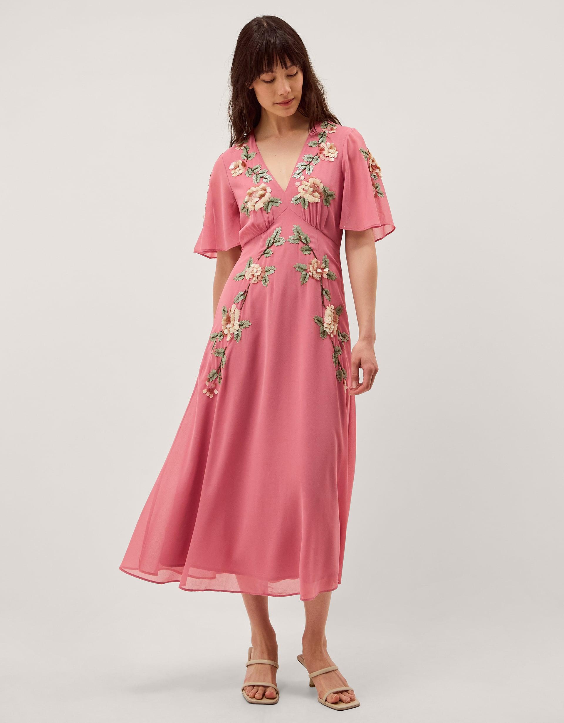 monsoon embroidered dress Embroidered Monsoon Linen Dress Embroidered Dress Monsoon Blue Midi Dress  Monsoon Francesca Floral