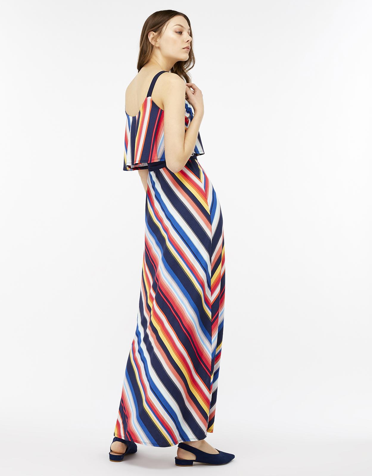 monsoon striped maxi dress