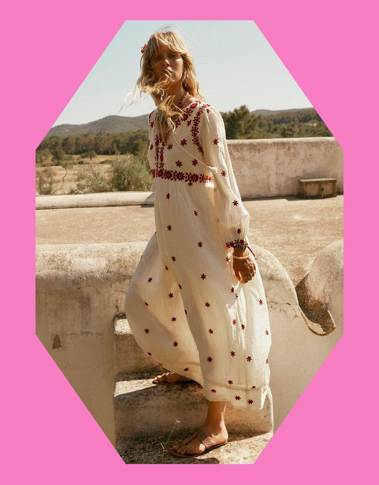 Monsoon Maison Hotel Embroidered Maxi Dress Ivory in White Lyst UK