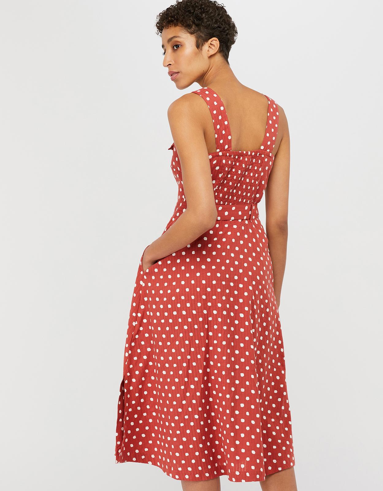 monsoon liza spot dress