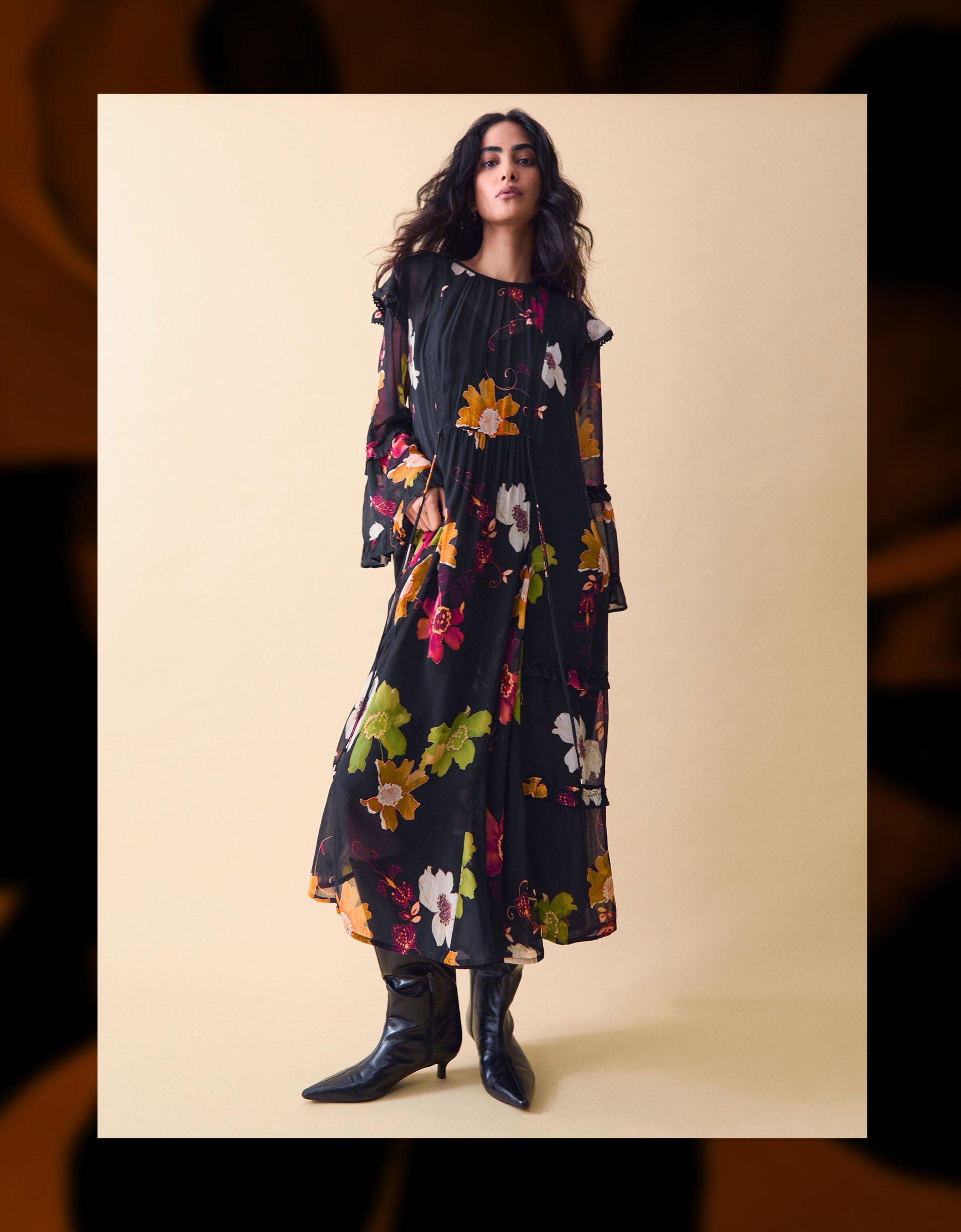 monsoon clemence embroidered maxi dress Monsoon Clemence Embroidered Maxi Dress Size