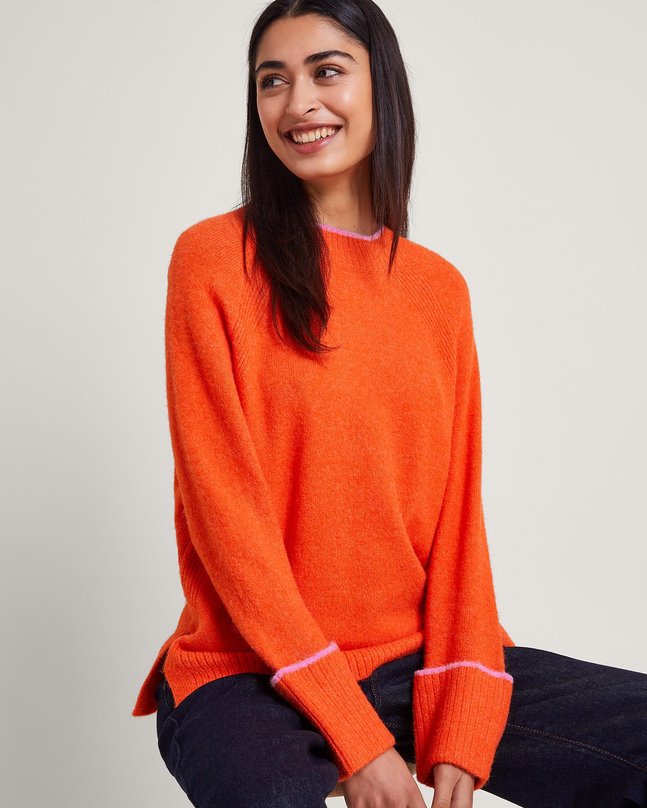 Orange oversized jumper cheap