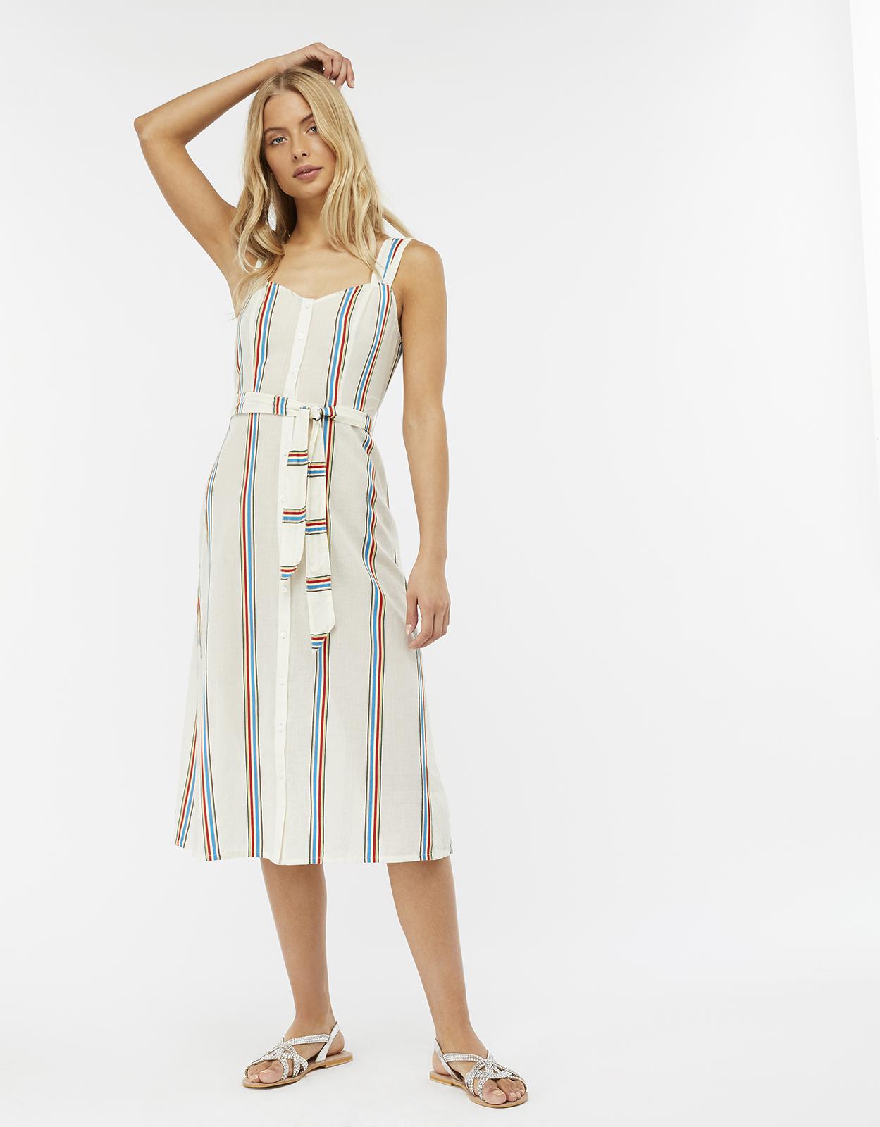 monsoon ribbon stripe dress