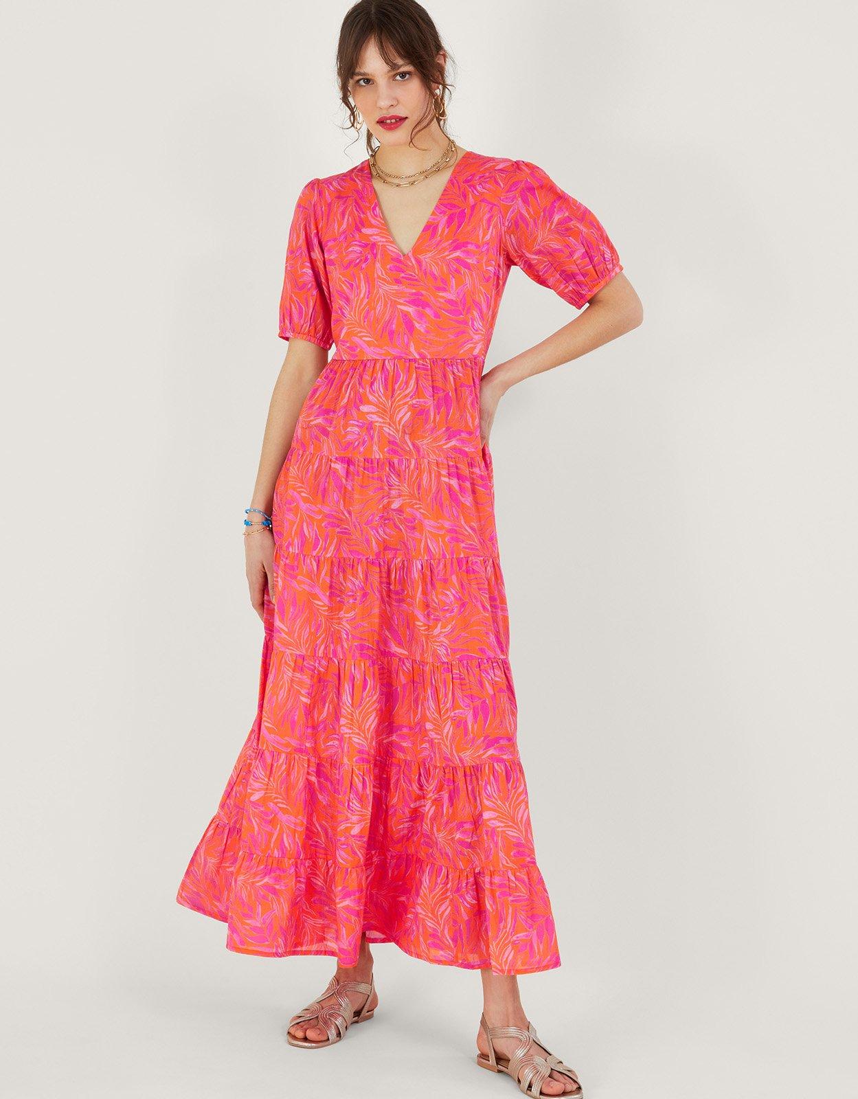 Monsoon orange store dress