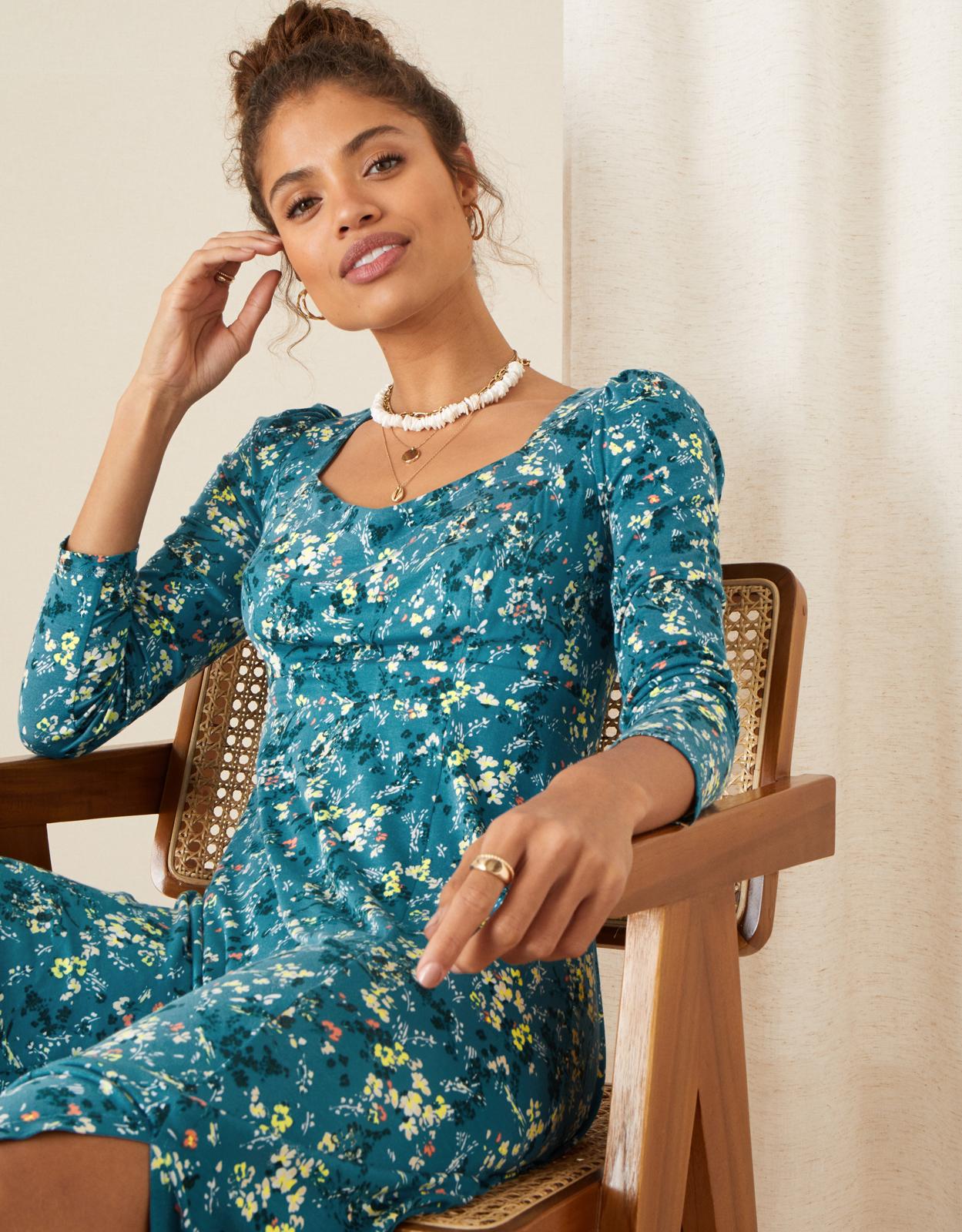 Monsoon Amanza Ditsy Floral Jersey 