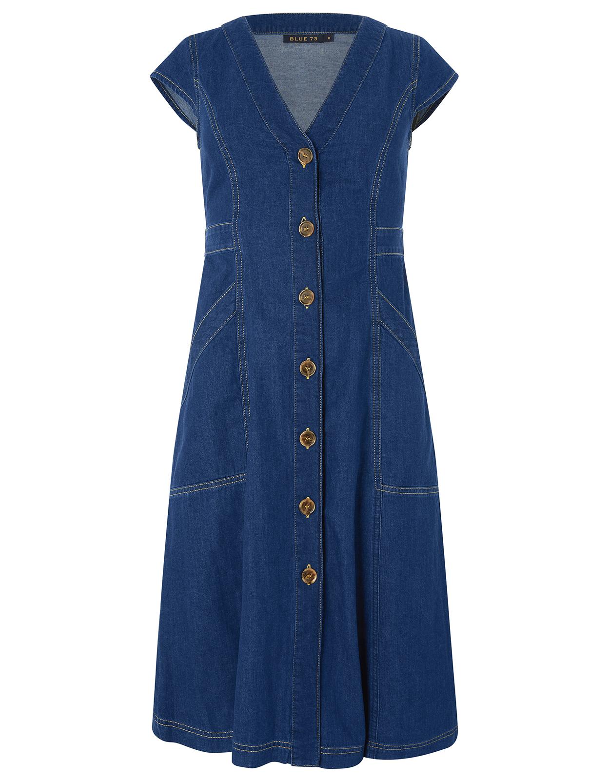 monsoon isla denim dress