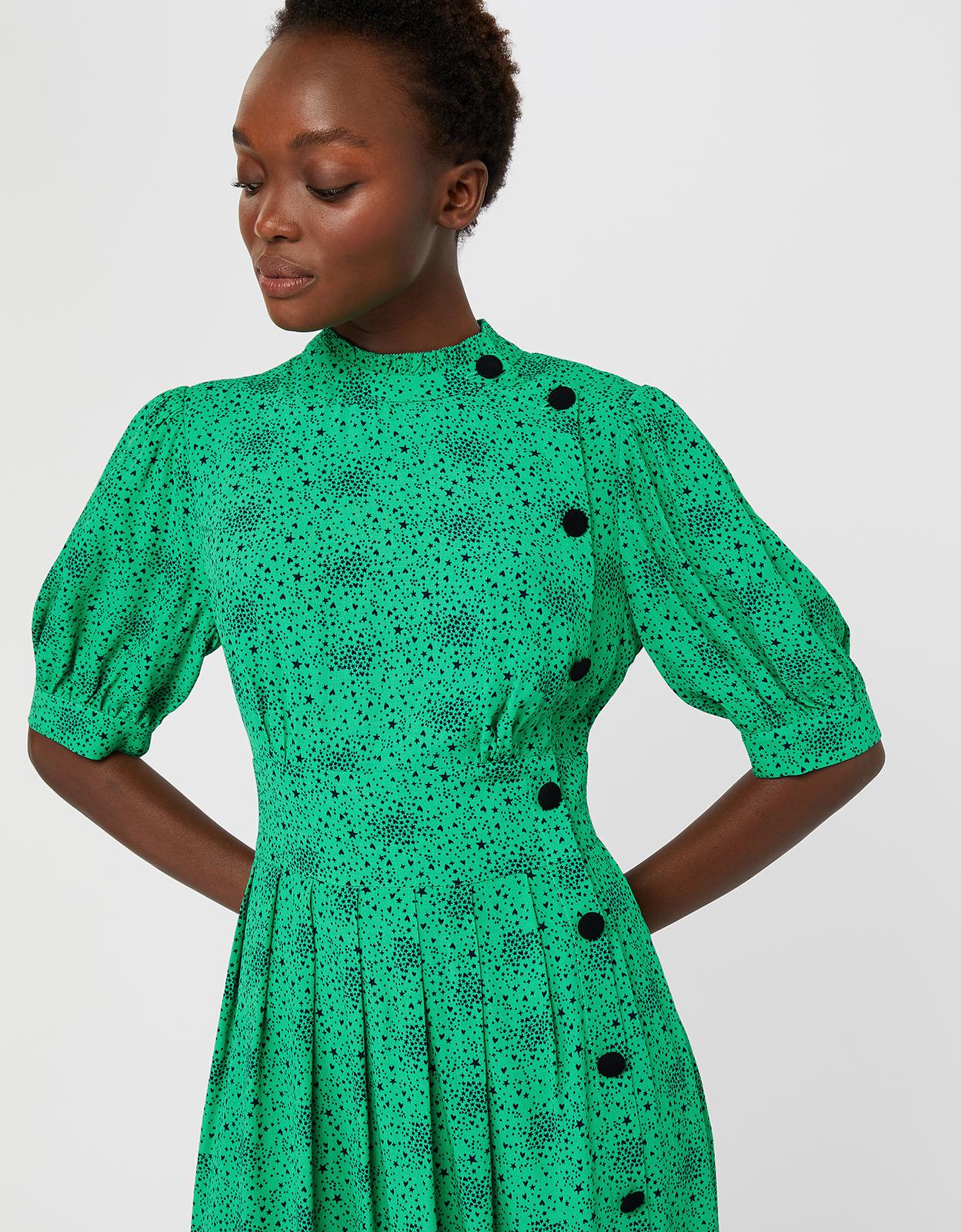 monsoon celleni star print dress
