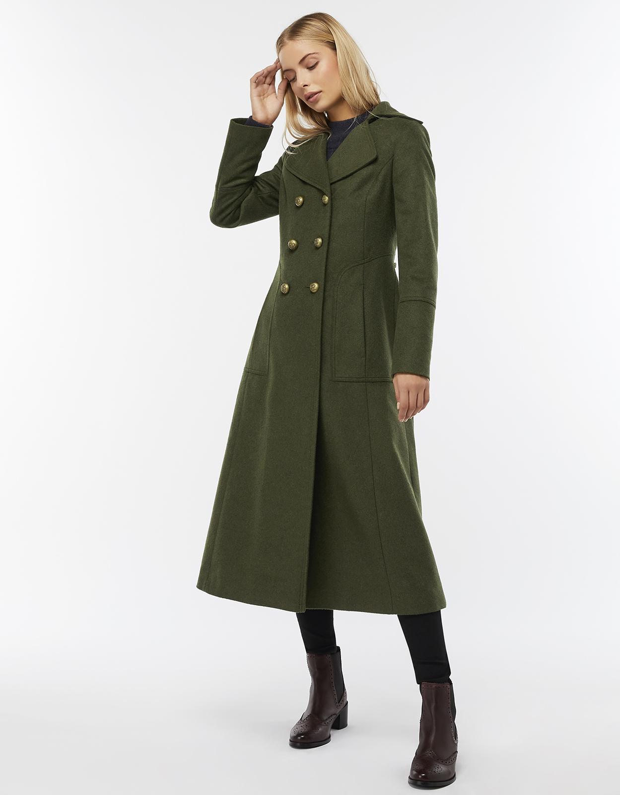 Charlotte wool blend maxi best sale coat