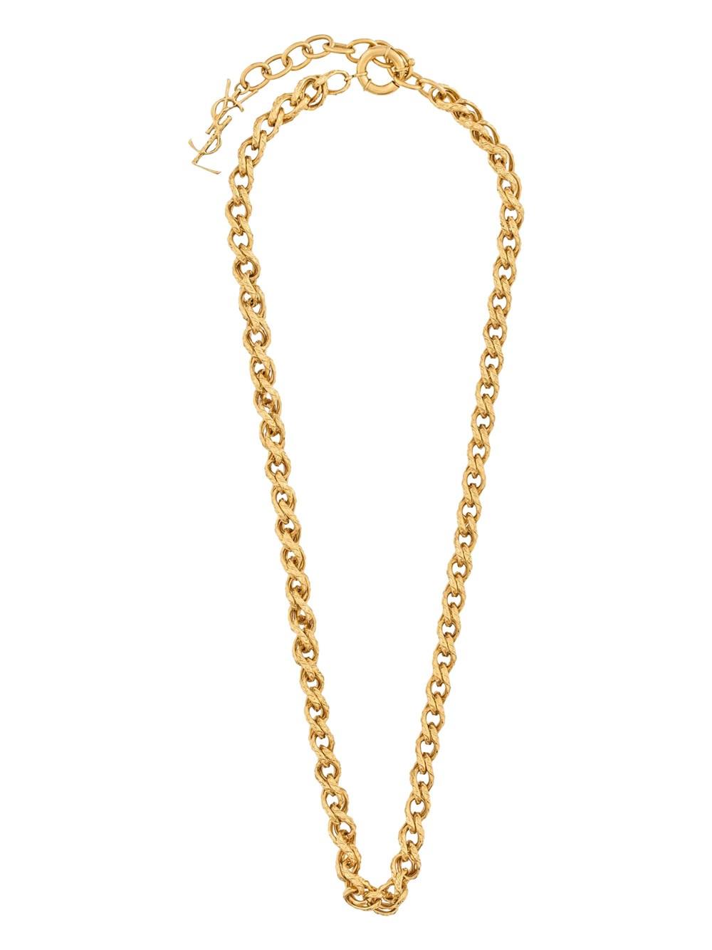 【送料&関税込】Saint Laurent Chain Necklace Saint Laurent Cassandre Chain Necklace Gold | Medium Necklace