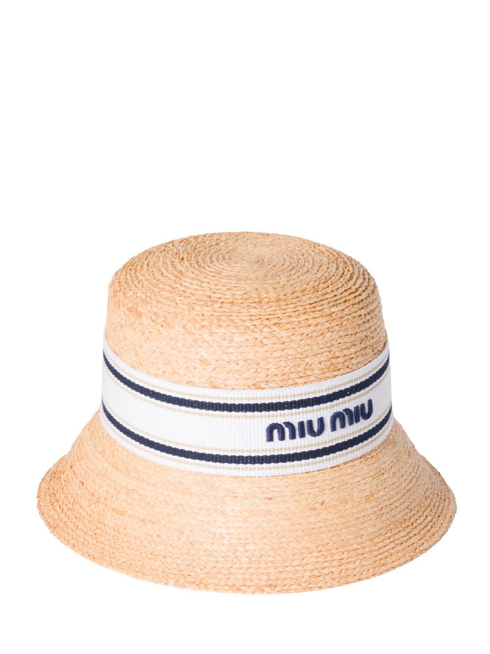 ハット Miu Miu Raffia Hat Miu Miu Raffia Bucket Hat | italist