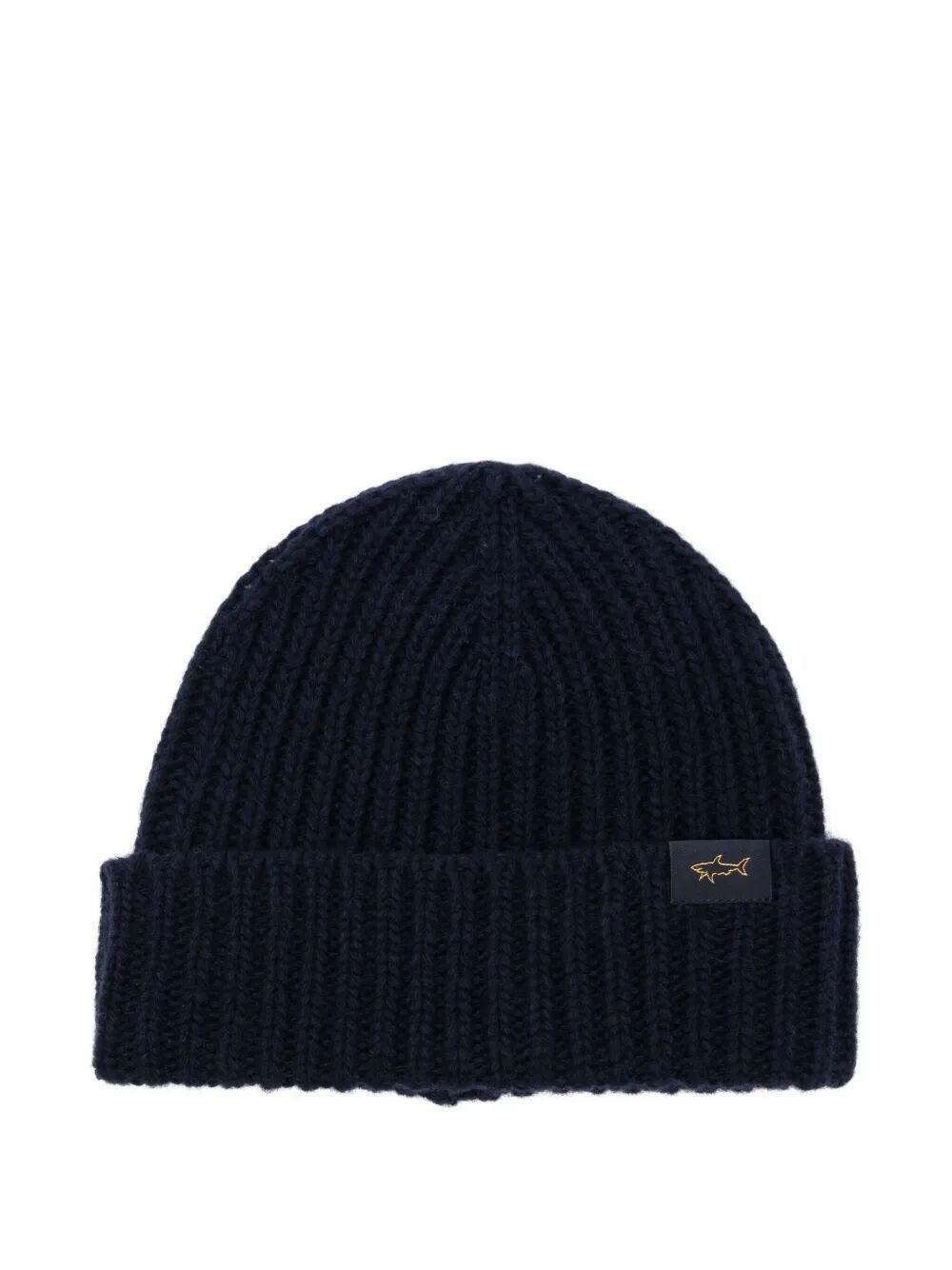 Paul Shark Ribbed Wool-Blend Beanie Hat in Blue for Men Lyst UK