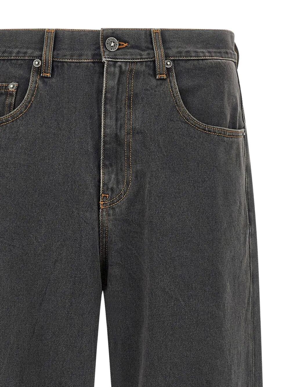 Golden Goose Wide Leg Jeans in Gray for Men | Lyst