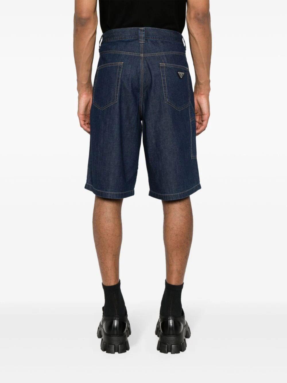 Prada denim hot sale shorts