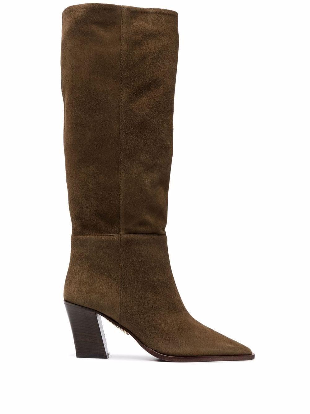 Aquazzura Matisse 70mm Knee-high Boots in Brown | Lyst