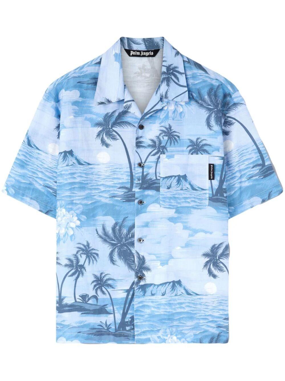 Palm Angels Blue Sunset Shirt