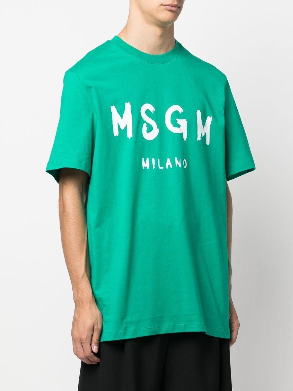 MSGM Cotton T-shirts And Polos Green in Yellow for Men Save 41% Mens T-shirts MSGM T-shirts 