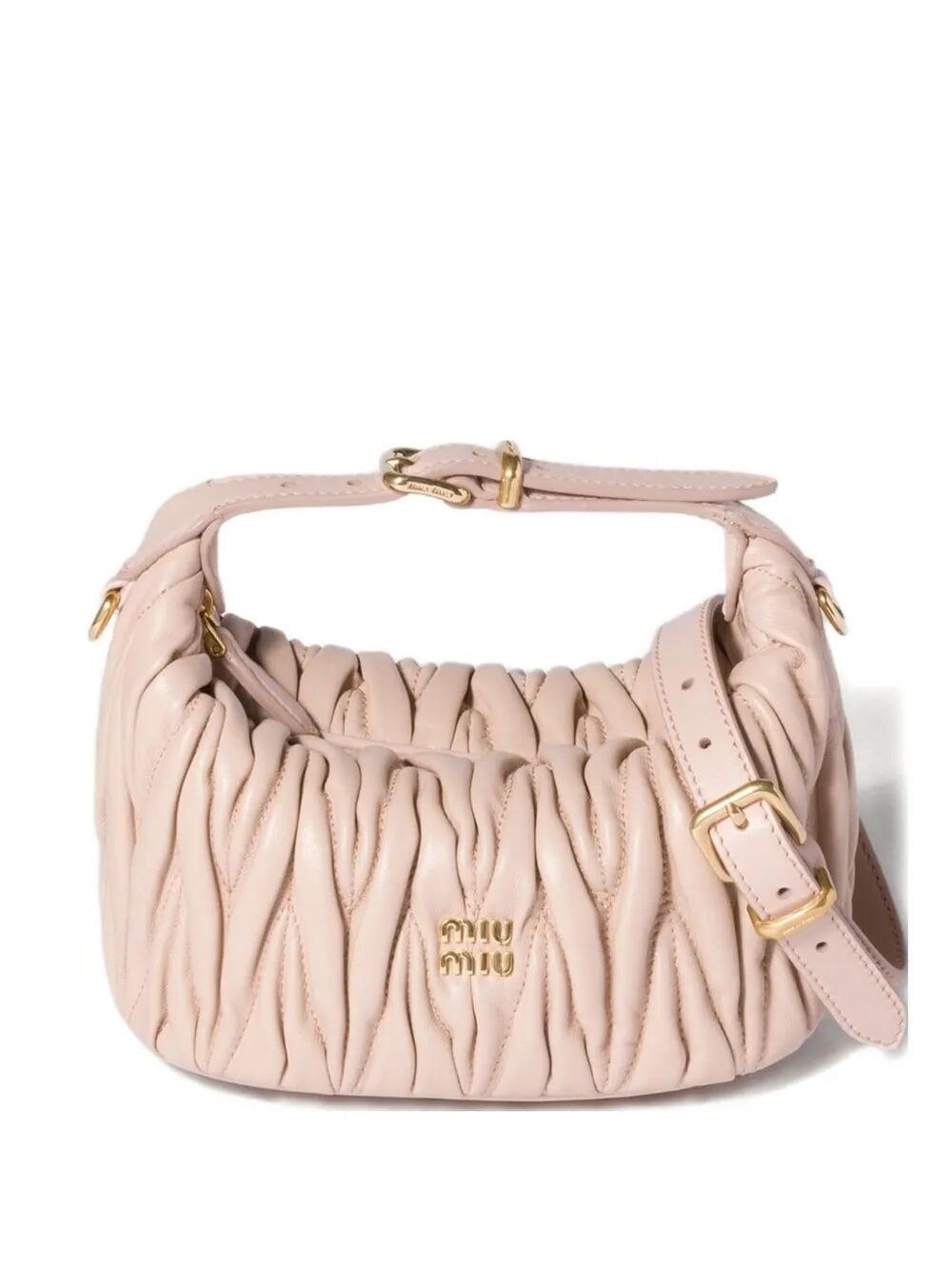 Leather Bag Miu Miu MatelassÃ© Matelassé Leather Shoulder Bag Miu