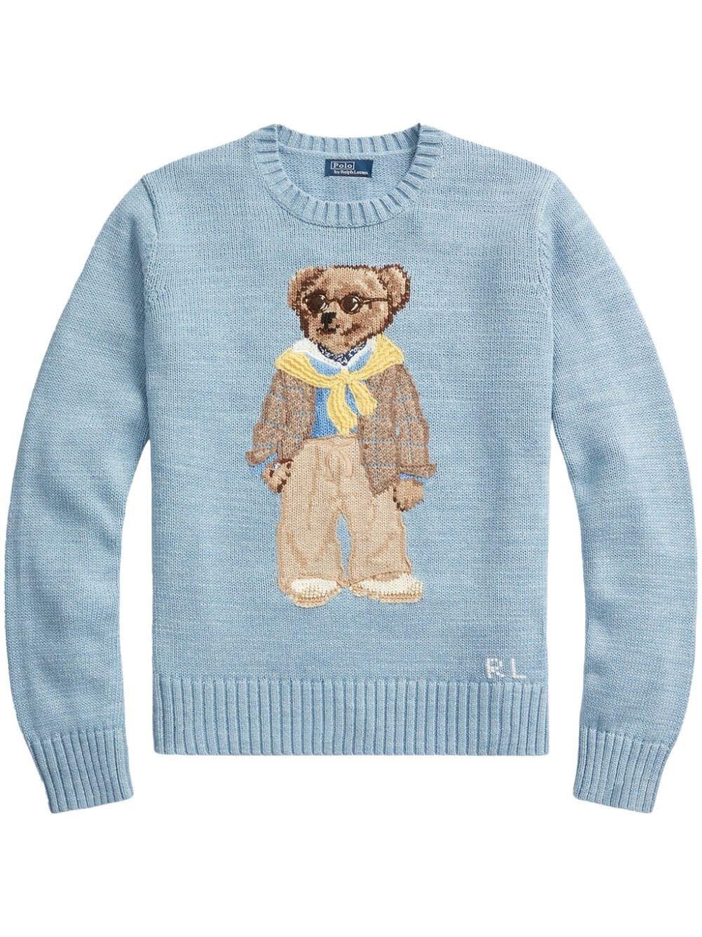 Blue polo sweaters online