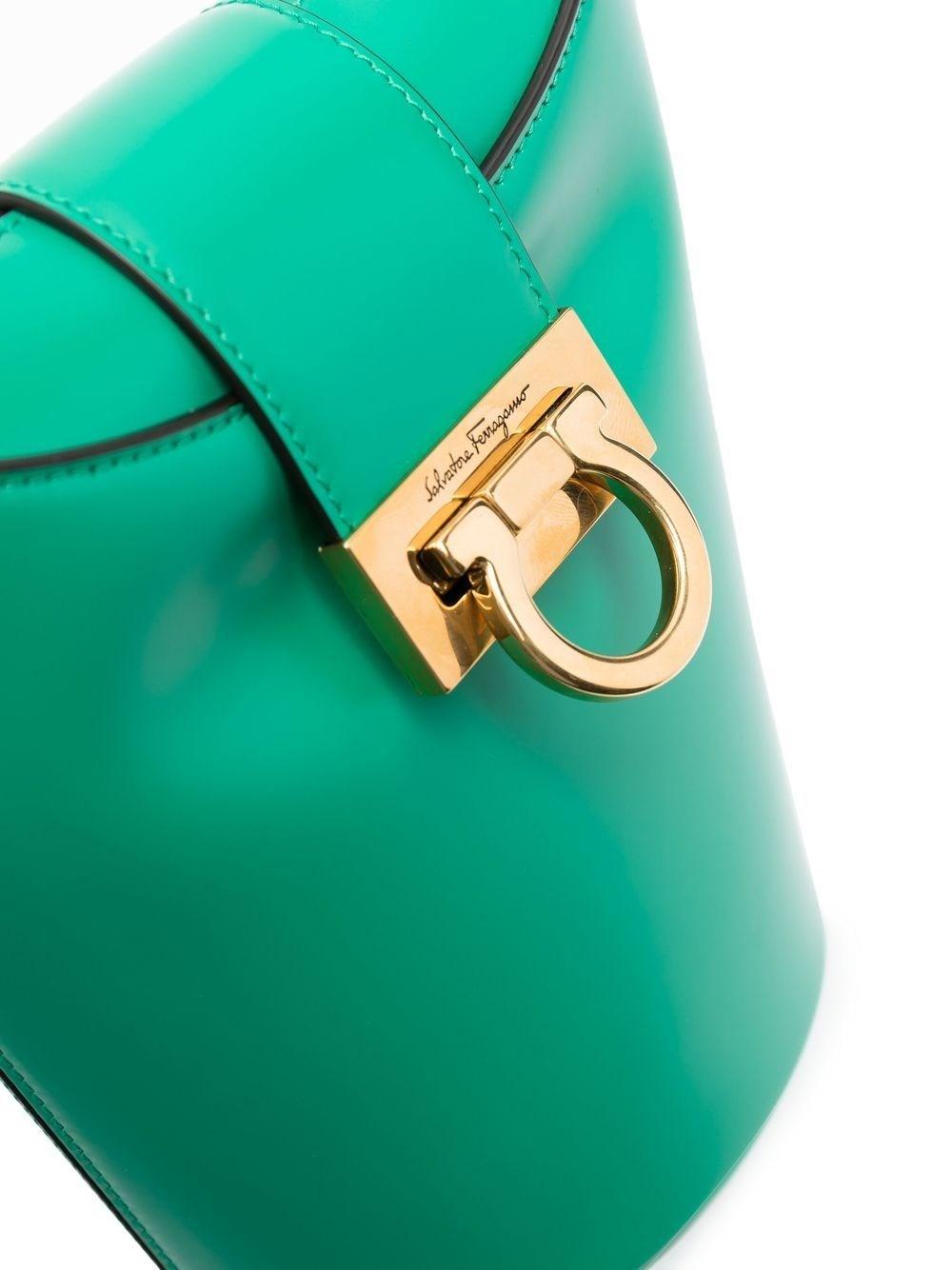Ferragamo top green bag