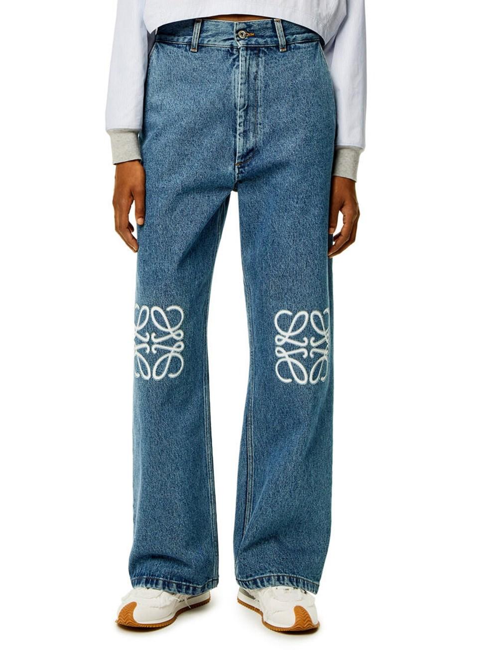 Loewe Denim BAGGY Jeans in Blue | Lyst