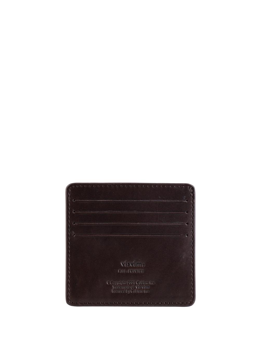 Visvim Leather Card Case in Purple for Men | Lyst