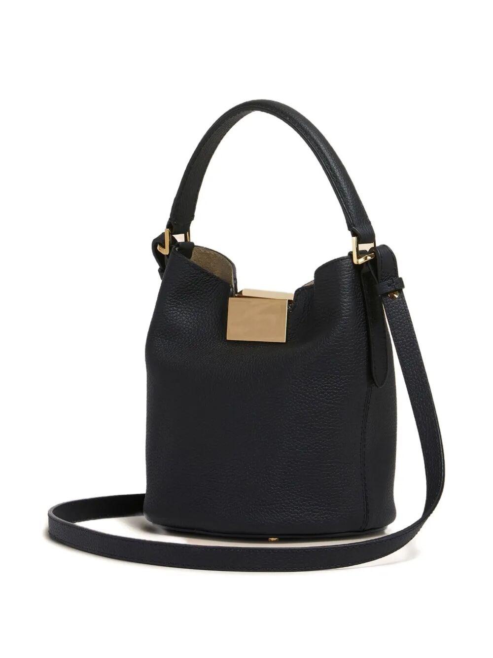 【関税&送料込み】Marni Trunkaroo Leather Bucket Bags Marni Trunkaroo Leather Bucket Bag in Black | Lyst