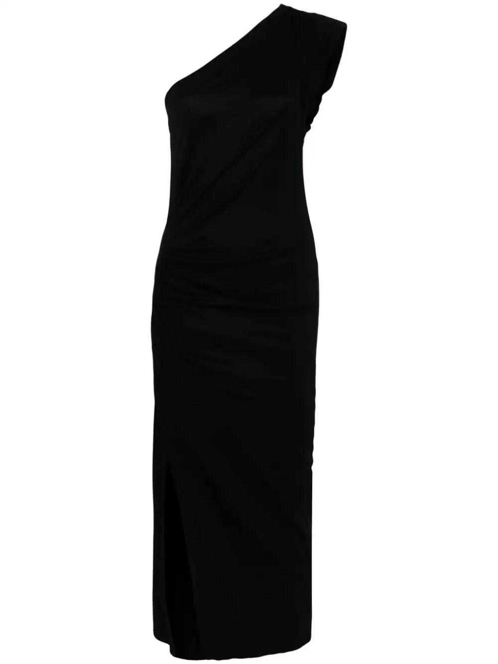 Isabel Marant Maude Asymmetrical Dress in Black | Lyst