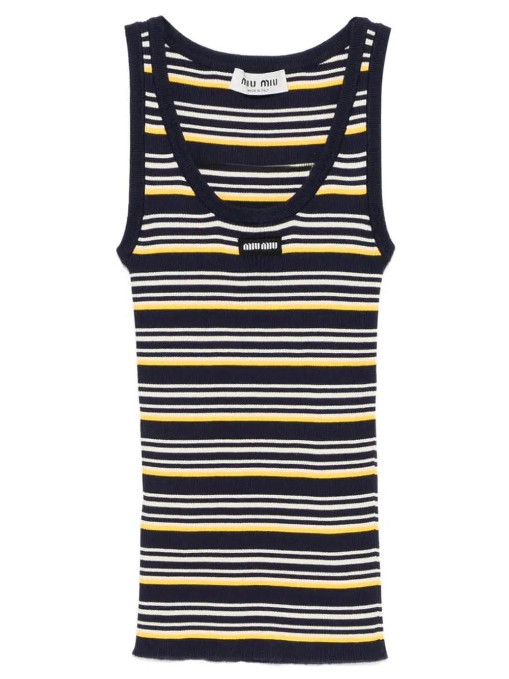 Miu Miu Sleeveless and tank tops for Women | Online Sale up to 34