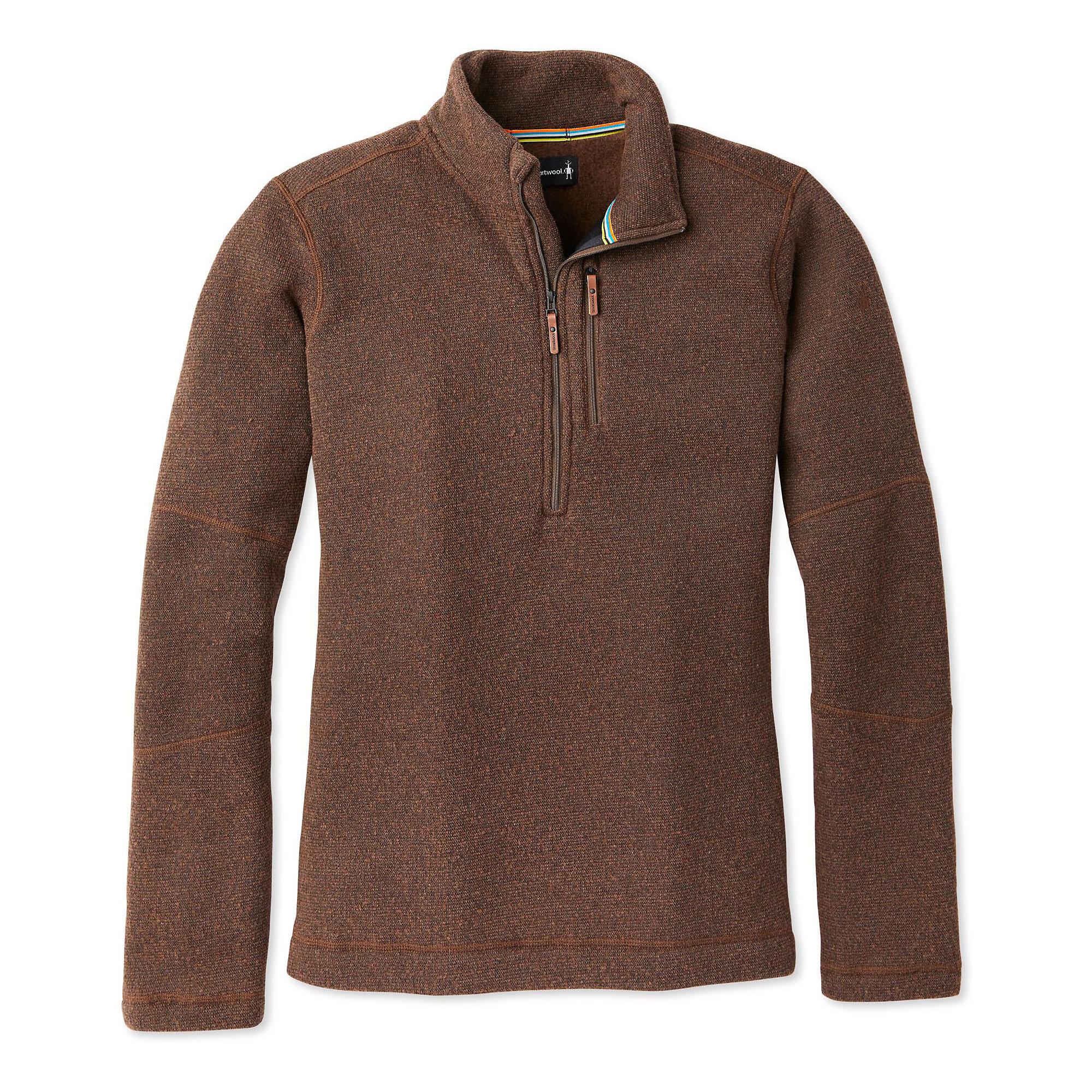 Smartwool Hudson Trail Fleece Half Zip Sweater in Brown for Men - Lyst