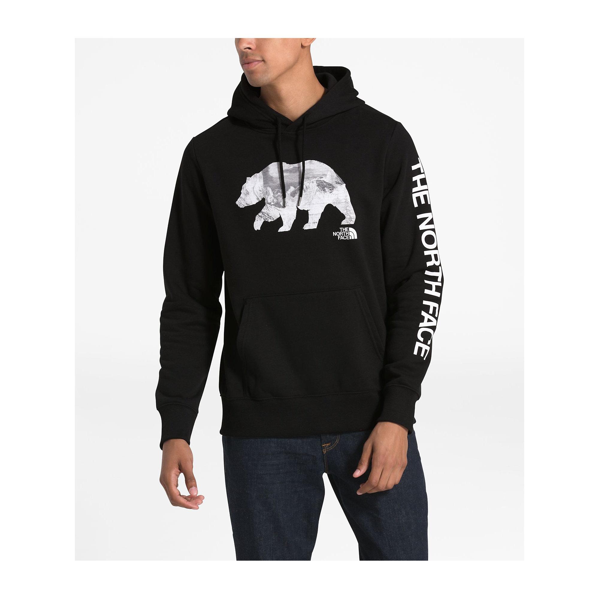 the north face hoodie black