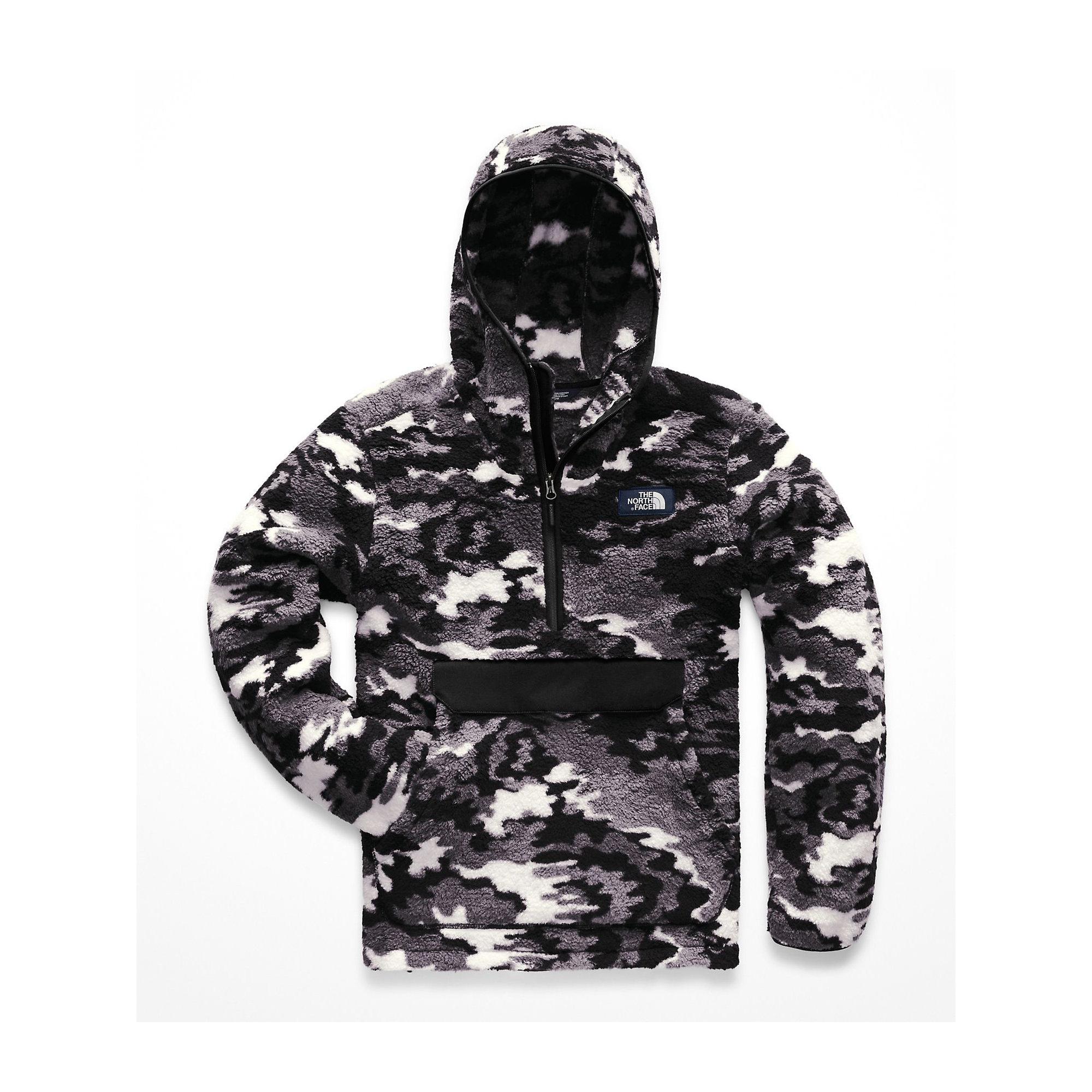 north face black camo hoodie