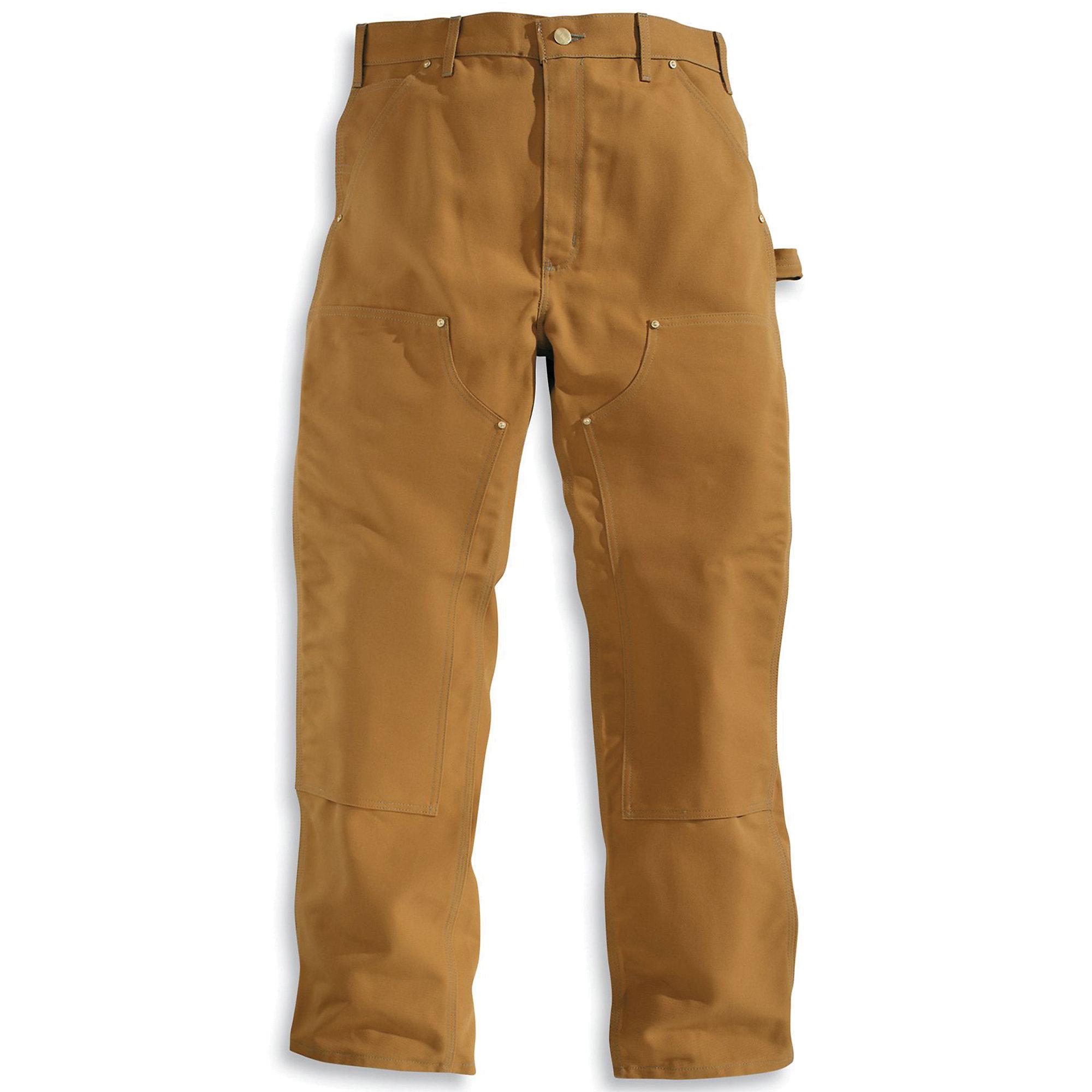 Carhartt Cotton Firm Duck Double-front Work Dungaree Pant in Brown for Men - Lyst